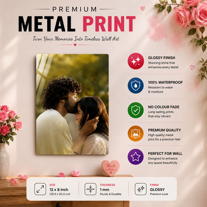 A4 HD Metal Print – personalised aluminium photo print (photo 2 of 3)