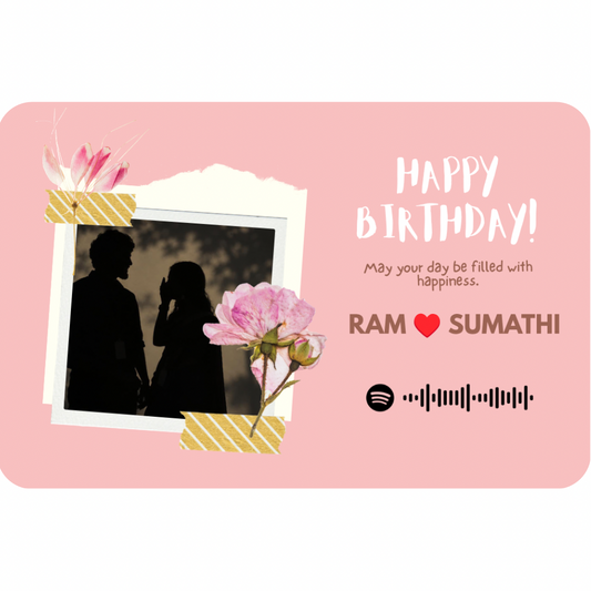 Birthday Metal Card - Customize