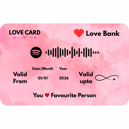 Love Metal Card – personalised 1mm metal card gift (photo 1 of 8)
