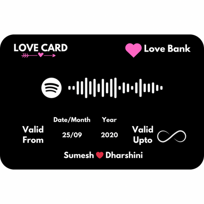 Love Metal Card – personalised 1mm metal card gift (photo 4 of 8)