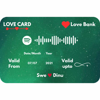 Love Metal Card – personalised 1mm metal card gift (photo 5 of 8)