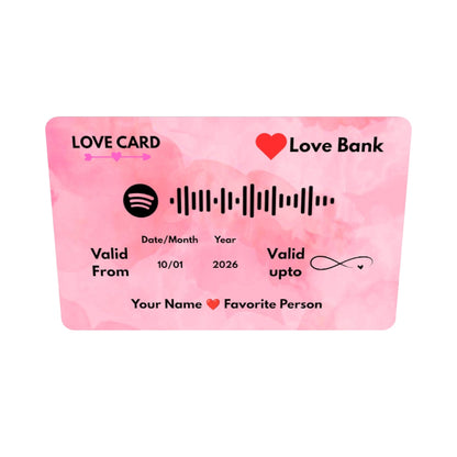 Love Metal Card - 6 Colours - Customize